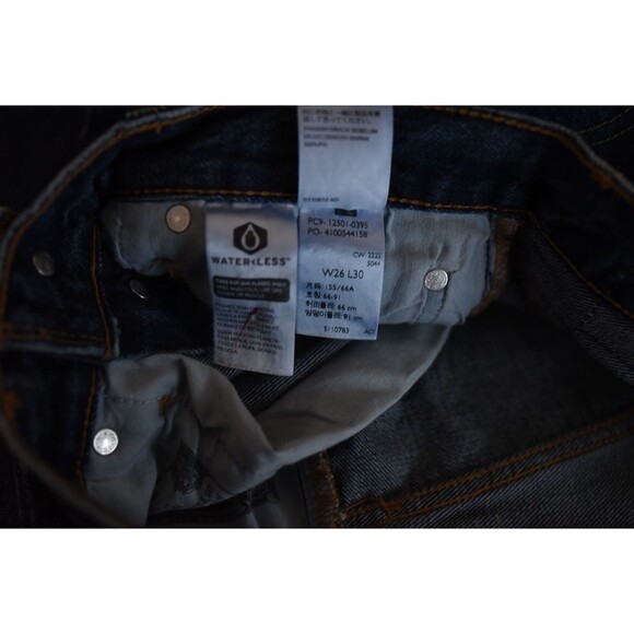 NWT Levi's Button Fly 501 '90s Jeans 26x30 Blue Denim Straight Leg Relaxed - Picture 8 of 8